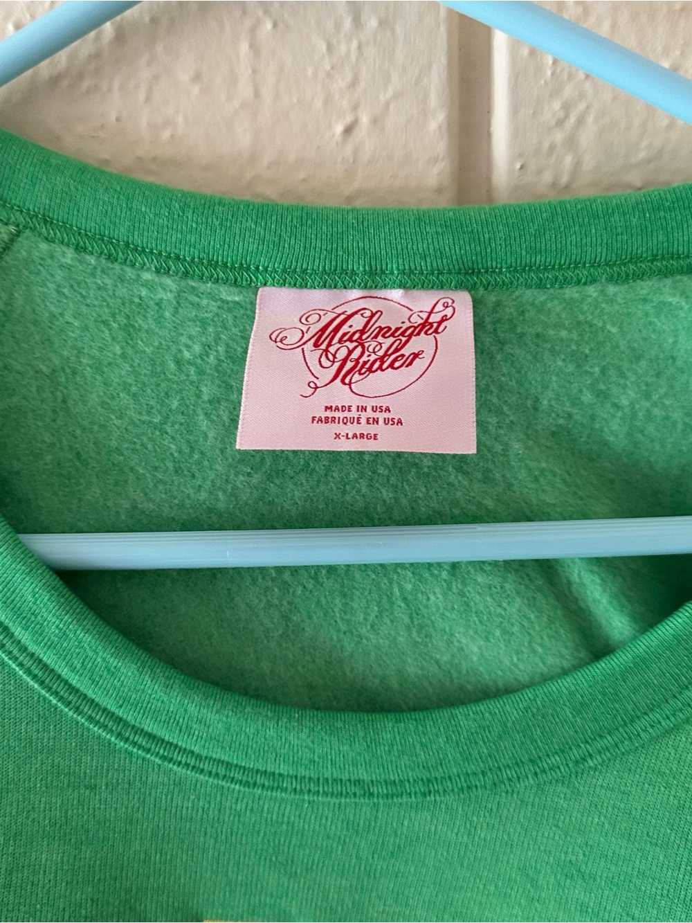 EXCELLENT MIDNIGHT RIDER ANTHROPOLOGIE GREEN SWEATSHIRT ZODIAC. XL - Picture 3 of 3